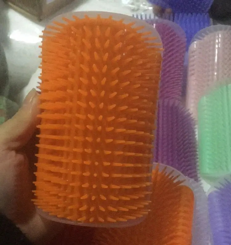Cat Scratcher Massage Comb Corner Scratching Brush Grooming