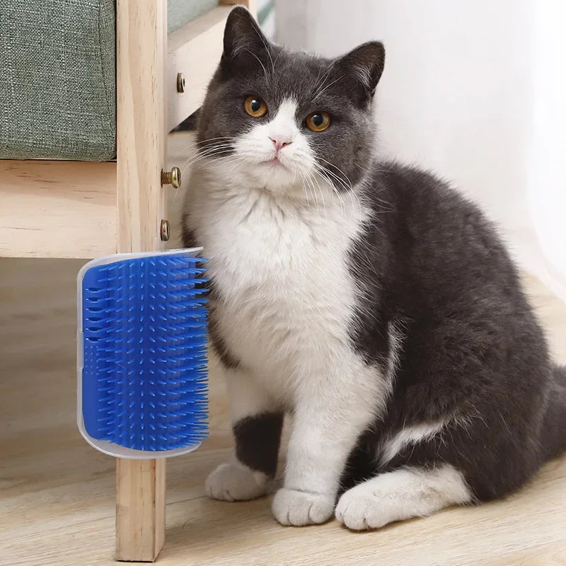 Cat Scratcher Massage Comb Corner Scratching Brush Grooming