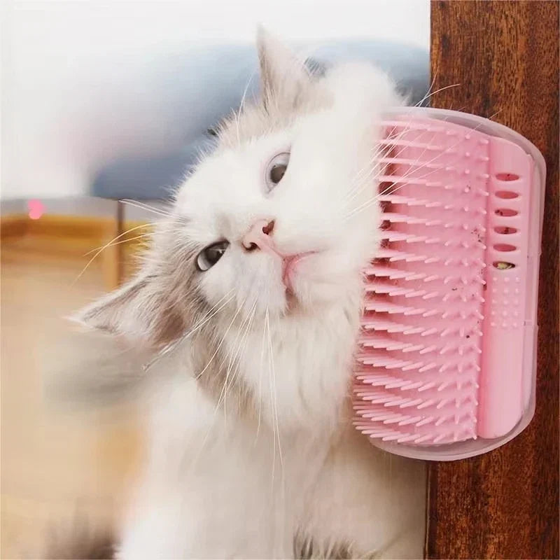 Cat Scratcher Massage Comb Corner Scratching Brush Grooming